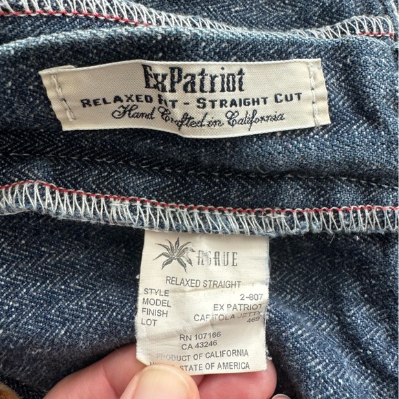 Agave Denim Size 38 ExPatriot Relaxed Fit Straight Cut Jeans - Picture 4 of 10